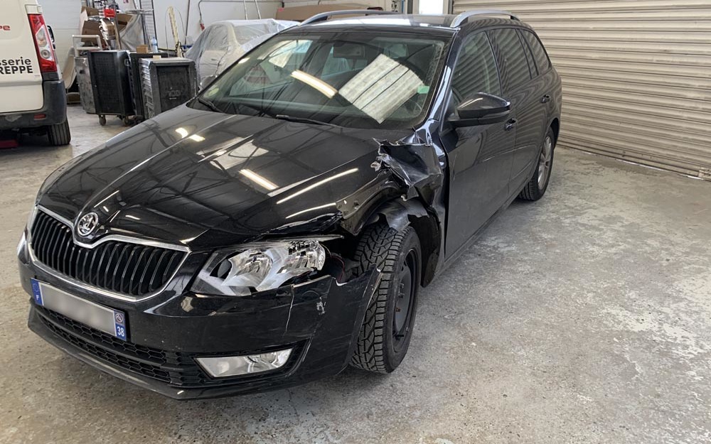 Skoda Octavia accidenté